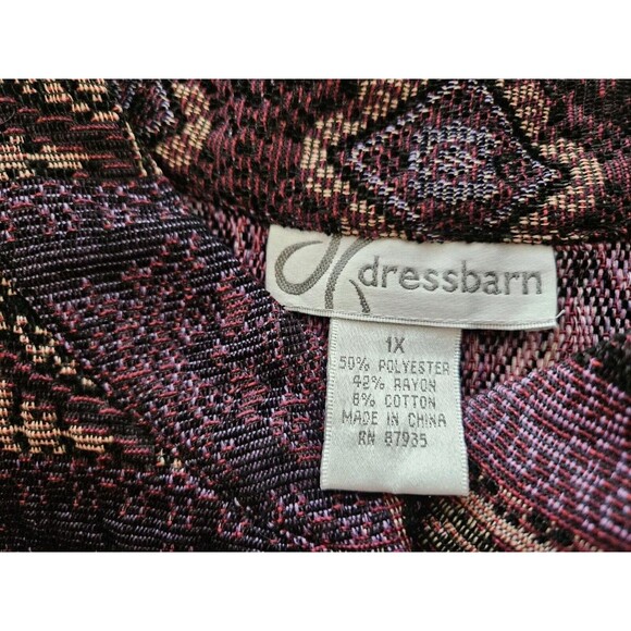 VTG Dressbarn Tapestry Blazer Women’s Jacket Size 1X, Vintage - Picture 6 of 10